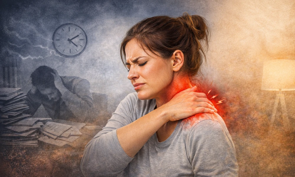 dor muscular causada por estresse e ansiedade